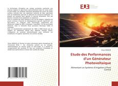 Couverture de Etude des Performances d’un Générateur Photovoltaïque