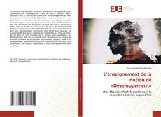 Couverture de L’enseignement de la notion de «Développement»