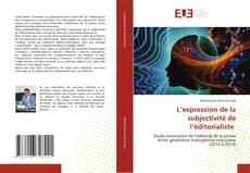 Buchcover von L’expression de la subjectivité de l’éditorialiste