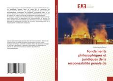 Copertina di Fondements philosophiques et juridiques de la responsabilité pénale de