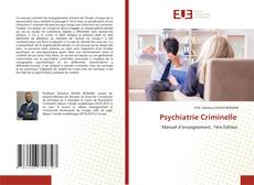 Copertina di Psychiatrie Criminelle