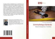 Copertina di Criminalistique Générale