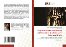 Buchcover von Le paradoxe de la fonction pénitentiaire à Mbuji-Mayi face aux Droits