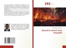 Borítókép a  Quand la nature nous interpelle - hoz