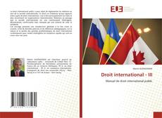 Bookcover of Droit international - III