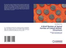Capa do livro de A Brief Review of Spinel Ferrites of Cobalt-Nicklel-Chromium 