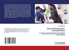 Buchcover von Socio-demographic characteristics