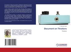 Portada del libro de Document on Titrations