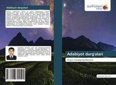 Capa do livro de Adabiyot darg'alari 