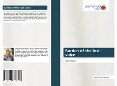 Couverture de Burden of the lost voice