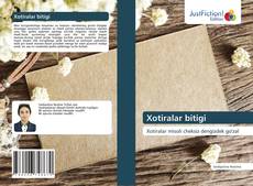 Couverture de Xotiralar bitigi