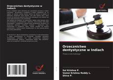 Buchcover von Orzecznictwo dentystyczne w Indiach