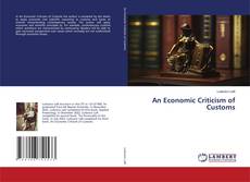 Copertina di An Economic Criticism of Customs