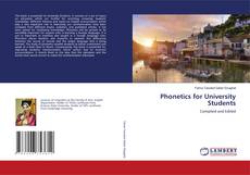 Capa do livro de Phonetics for University Students 