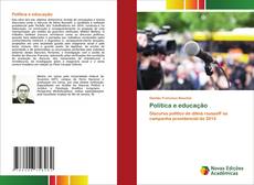 Bookcover of Política e educação