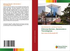 Buchcover von Ciências Sociais , Gerenciais e Tecnológicas