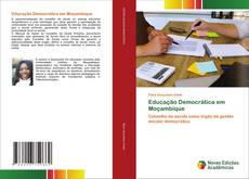 Capa do livro de Educação Democrática em Moçambique 