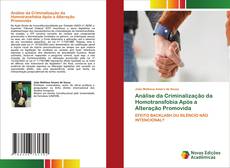 Bookcover of Análise da Criminalização da Homotransfobia Após a Alteração Promovida