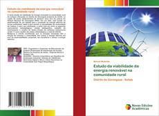 Portada del libro de Estudo da viabilidade da energia renovável na comunidade rural