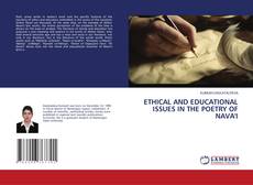 Buchcover von ETHICAL AND EDUCATIONAL ISSUES IN THE POETRY OF NAVA'I