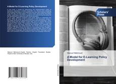 Copertina di A Model for E-Learning Policy Development