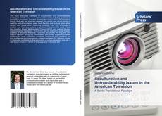 Capa do livro de Acculturation and Untranslatability Issues in the American Television 