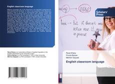 Bookcover of English classroom language