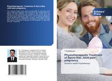 Physiotherapeutic Treatment of Sacro-Iliac Joint pain pregnancy kitap kapağı