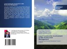Capa do livro de Local Community Involvement in Bali Ecotourism Management 