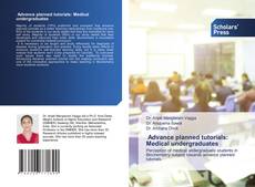 Advance planned tutorials: Medical undergraduates kitap kapağı