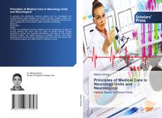 Capa do livro de Principles of Medical Care in Neurology Units and Neurological 