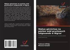 Buchcover von Wpływ górnictwa na poziom wód gruntowych Izégouande w Nigrze