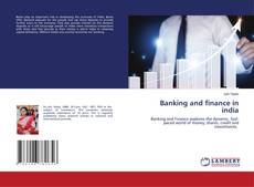 Buchcover von Banking and finance in india