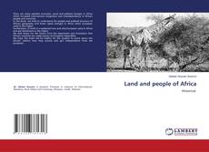 Couverture de Land and people of Africa