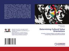 Capa do livro de Determining Cultural Value Orientations 