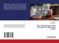 Capa do livro de Text Transmission using Encryption & RGB color model 