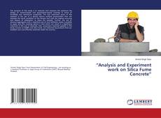 Capa do livro de “Analysis and Experiment work on Silica Fume Concrete” 