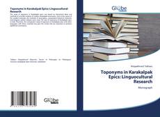 Bookcover of Toponyms in Karakalpak Epics: Linguocultural Research