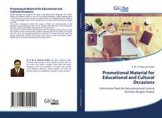 Capa do livro de Promotional Material for Educational and Cultural Occasions 