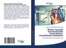 Capa do livro de Kimyo sanoati korxonalarida innovatsion-investitsion faoliyatni 