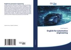 Couverture de English for automotive engineering