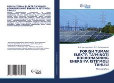 Buchcover von FORISH TUMAN ELEKTR TA’MINOTI KORXONASINING ENERGIYA ISTE’MOLI TAHLILI