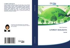 Buchcover von IJTIMOIY EKOLOGIYA