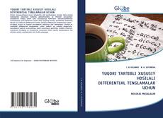 Bookcover of YUQORI TARTIBLI XUSUSIY HOSILALI DIFFERENTIAL TENGLAMALAR UCHUN