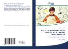Buchcover von MASALANI MUHOKAMA QILIB YECHISH KO‘NIKMASINI SHAKLLANTIRISH