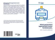 Couverture de Külső gerjesztésű egyenáramú motor fordulatszám,