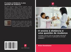 Capa do livro de O ensino à distância é uma questão de mudança 