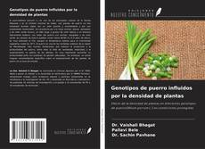 Buchcover von Genotipos de puerro influidos por la densidad de plantas