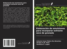 Elaboración de emulsiones para incorporar extracto seco de granada kitap kapağı