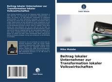 Portada del libro de Beitrag lokaler Unternehmer zur Transformation lokaler Volkswirtschaften